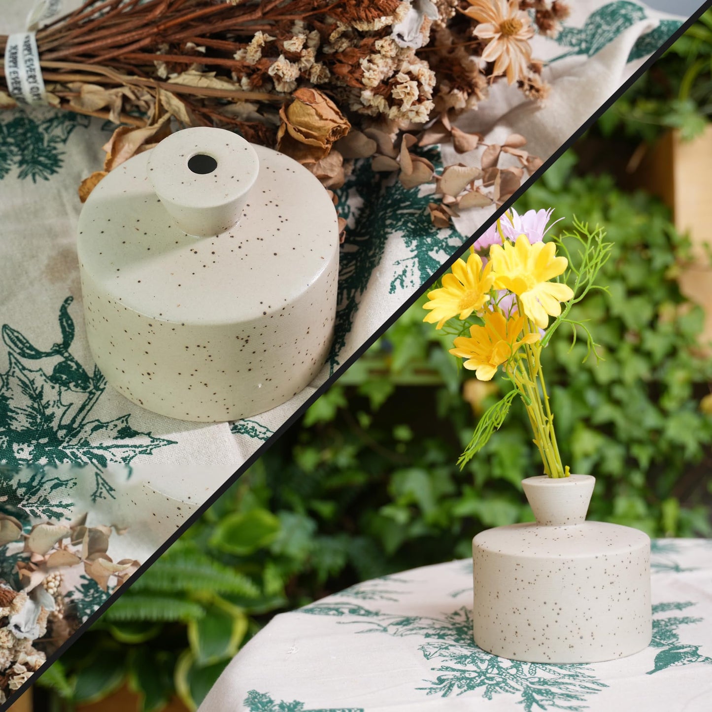 Manykettle Ceramic Watering Bell, Decorative Watering Can for Plants, Stylish Indoor and Outdoor Watering Pot, Perfect for Home Garden and Office Décor(Starry Gray 19 fl oz)
