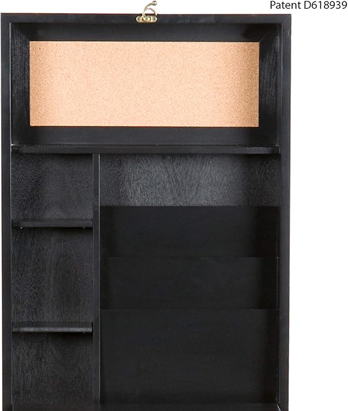 SEI Furniture - Minford Fold-out Convertible Desk - Black - Transitional Design