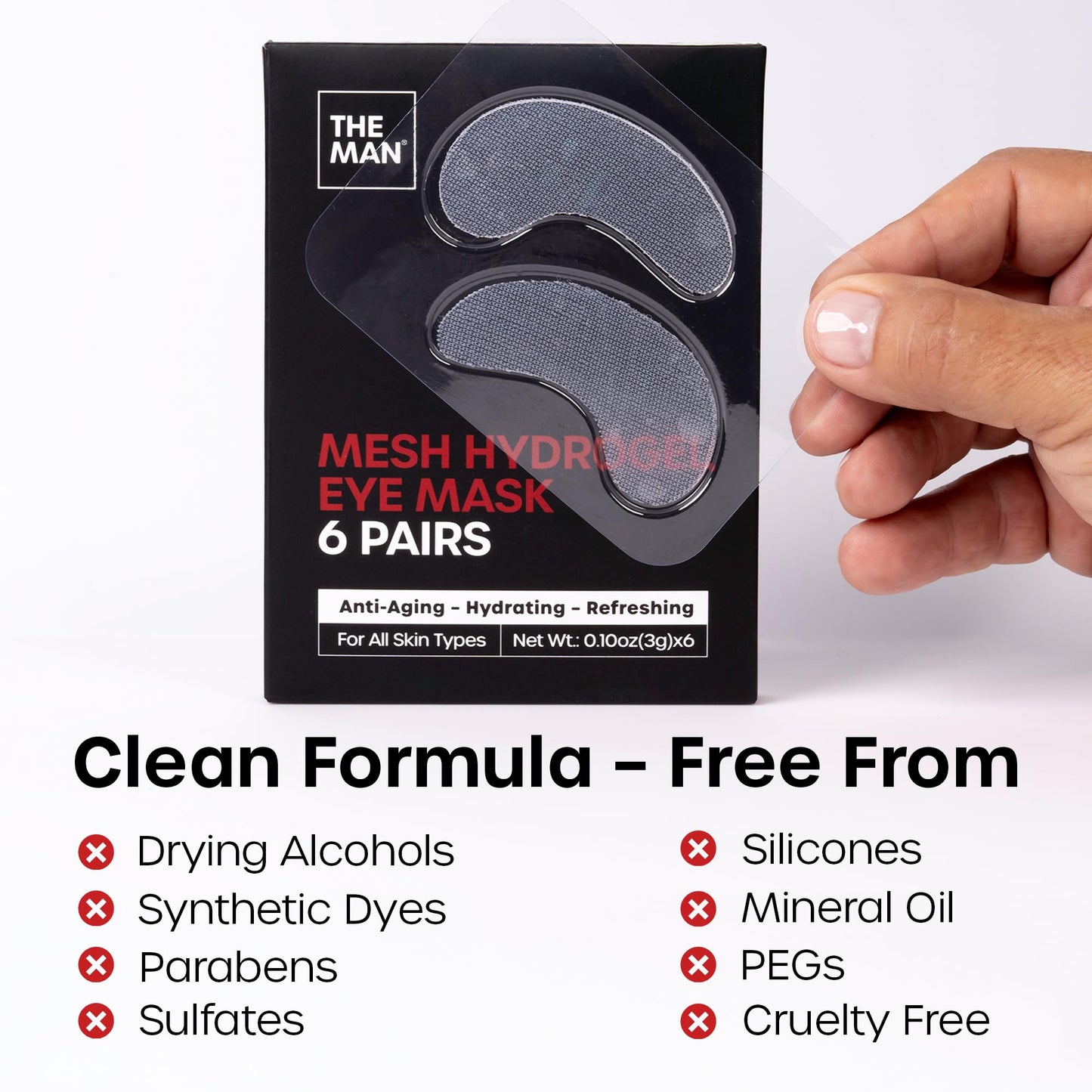 The Man Face Scrubber - Silicone Face Scrubber for Men, Gentle Exfoliating Face Massager, Flex Face Brush for Men, Removes Dead & Dry Skin, Face & Skin Care Scrub, Shower Facial Cleansing Brush