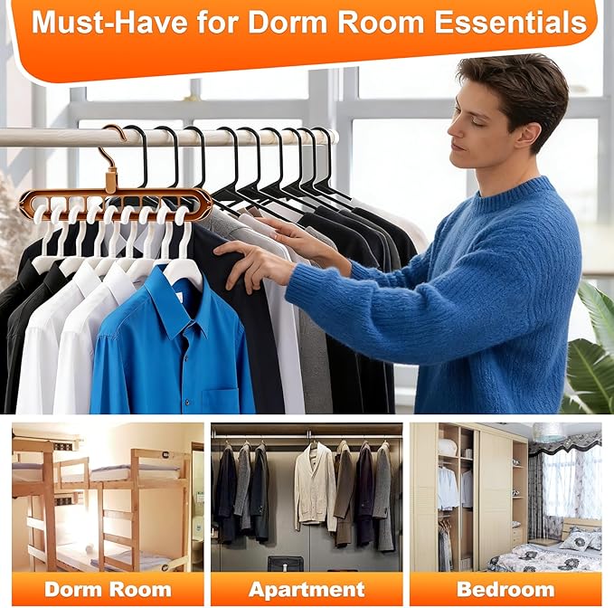 Magic Space Saving Hangers, 7 Pack Multi-Functional Closet Organizers and