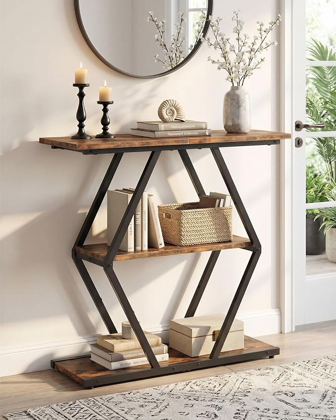 CHOEZON 3-Tier Console Table, Entryway Table, Sofa Table