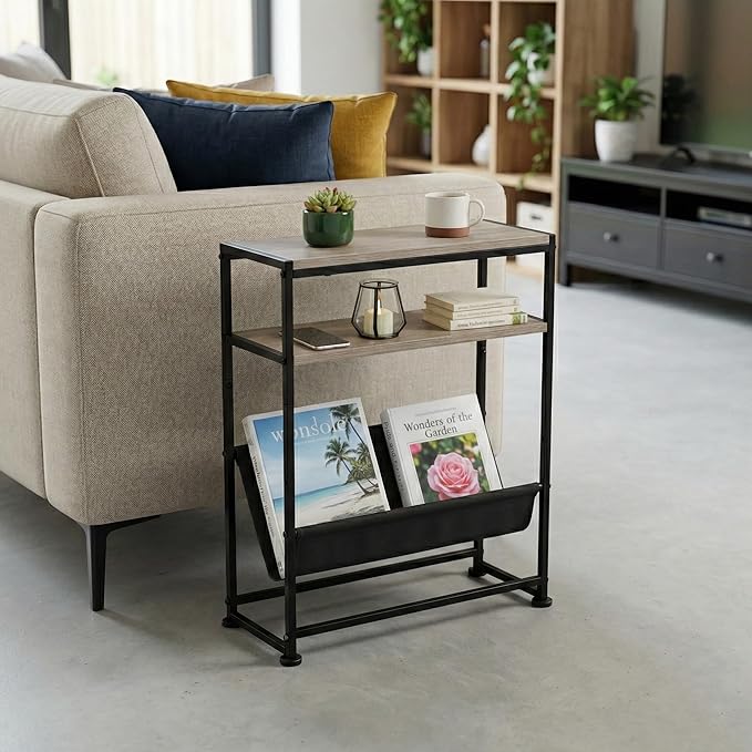 Narrow End Table for Small Spaces