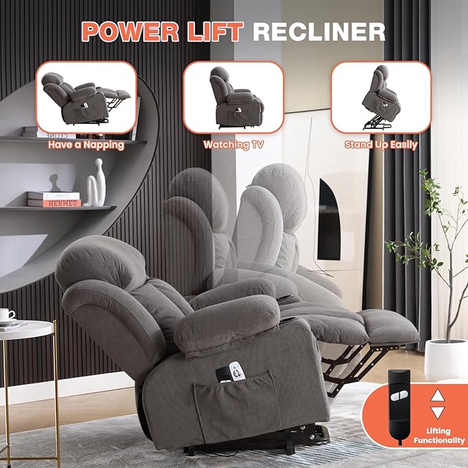 MAHOMICO Power Lift Recliner Chair