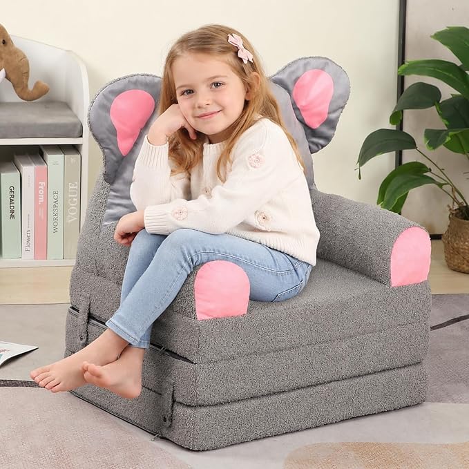 MOMCAYWEX Kids Sofa, Sherpa Couch