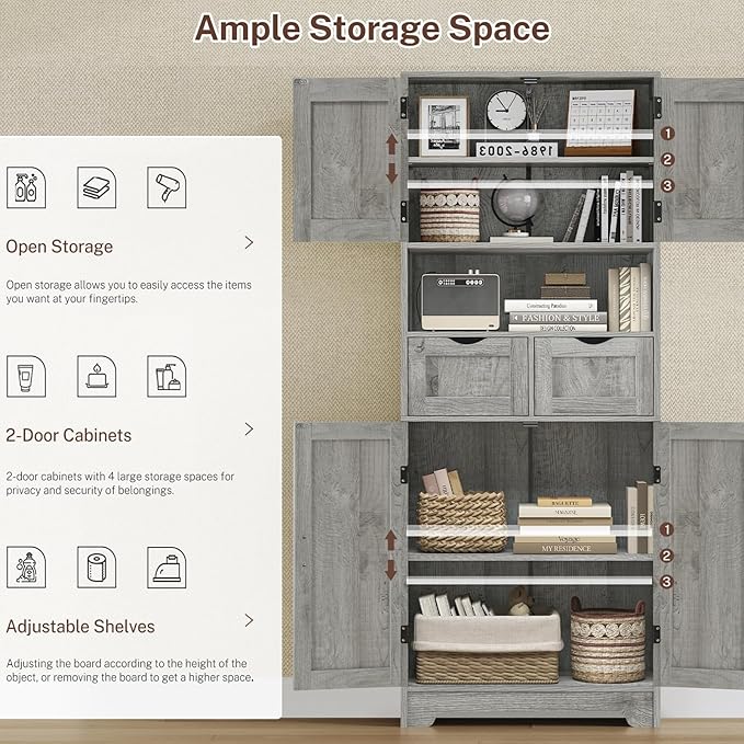Iwell Tall Storage Cabinet