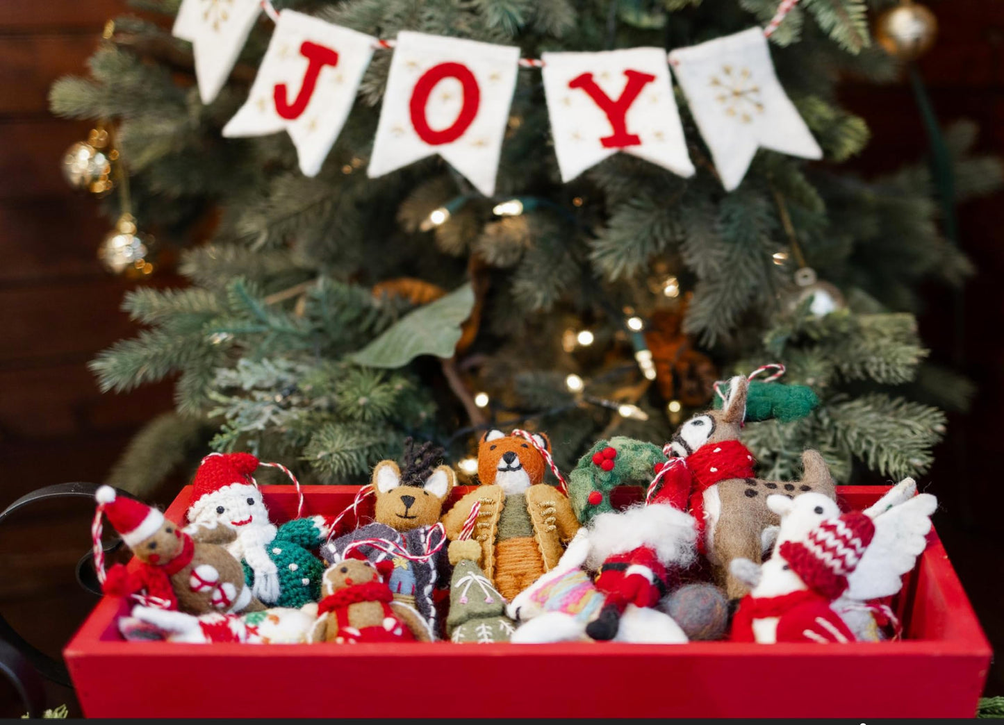 Boston International Felt Christmas Tree Ornament Winter Holiday Hanging Ornaments Decorations for Home, 5.75", Deer Prince