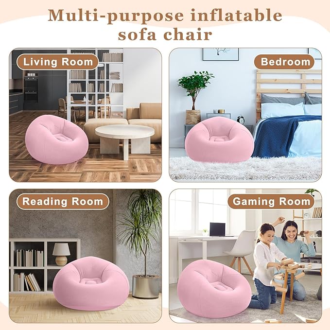Realspring 6 9 12 Pcs Inflatable Bean Bag Chairs