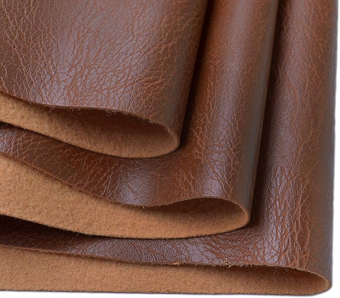 Wento Thick 3 Yard Faux Leather Fabric Soft Skin Grain PU Leather