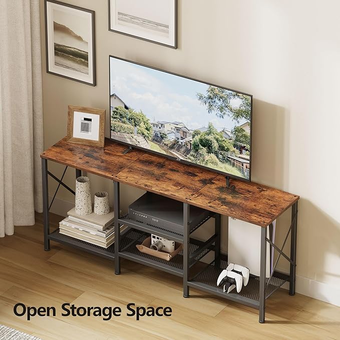 JARHETUN TV Stand for 55 Inch TV, Entertainment Center