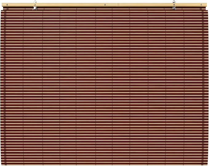 Red Lantern Bamboo Cordless Window Shade