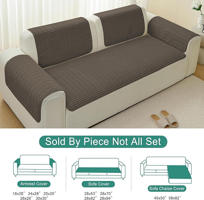 Foxdecor Couch Cover Sofa Covers Washable, Dog Bed Cover Couch Covers