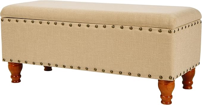 HomePop Large Rectangle Storage Bench