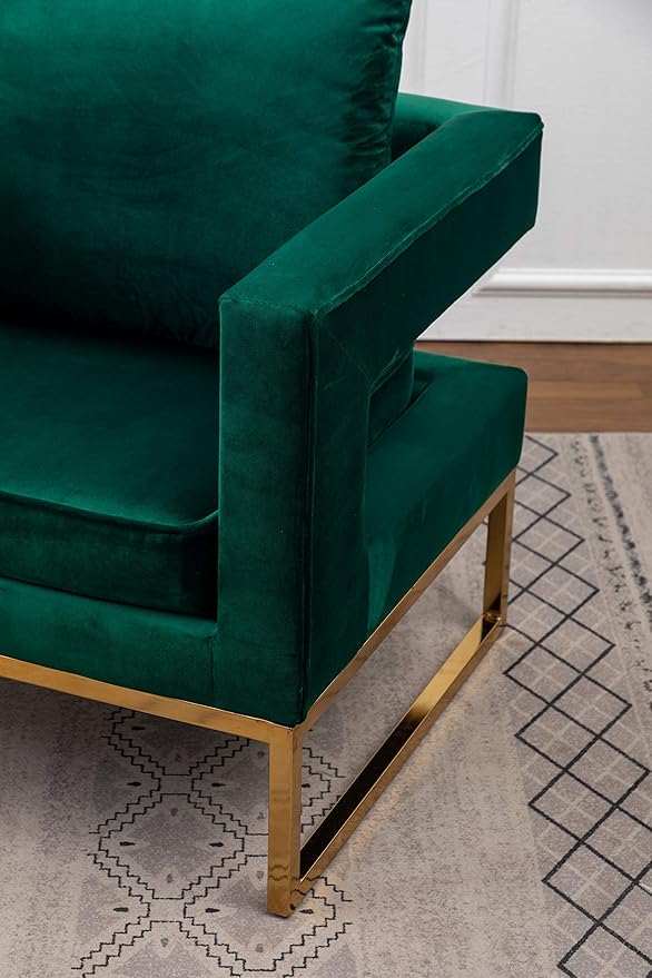 Roundhill Furniture Lenola Upholstered Accent Arm Chair