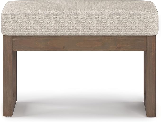 SIMPLIHOME Milltown Small Ottoman Bench