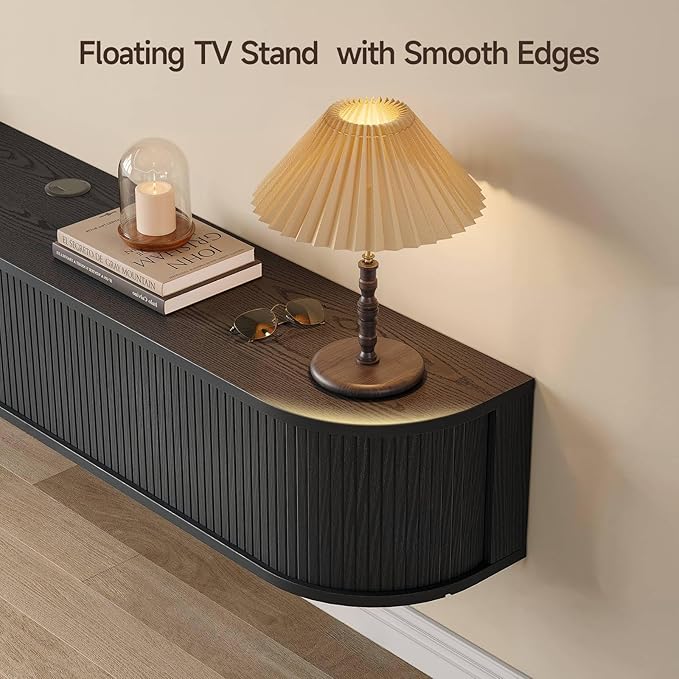 71" Floating TV Stand with Power Outlet