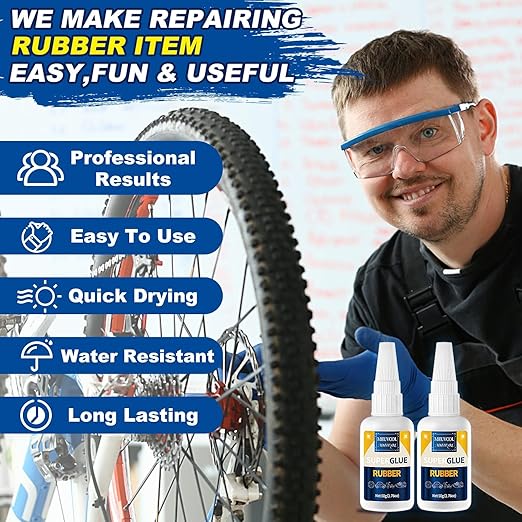 Rubber Glue, 100g Super Glue for Rubber, RC Tires, Shoe Soles, Rubber Adhesive