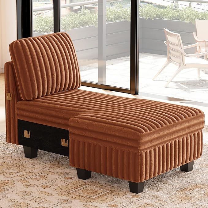 Belffin Modular Sectional Storage Chaise Module