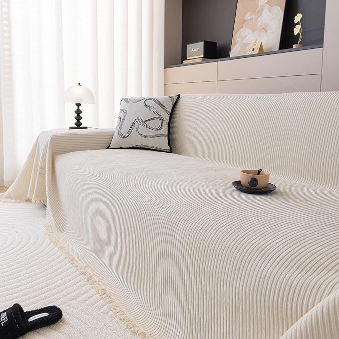 DREAMINGO Modern Minimalist Sofa Covers Washable Pet Furniture Protector Couch