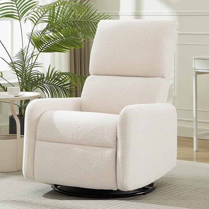 Korser 360° Rocking Chair, Nursery Rocker Chair