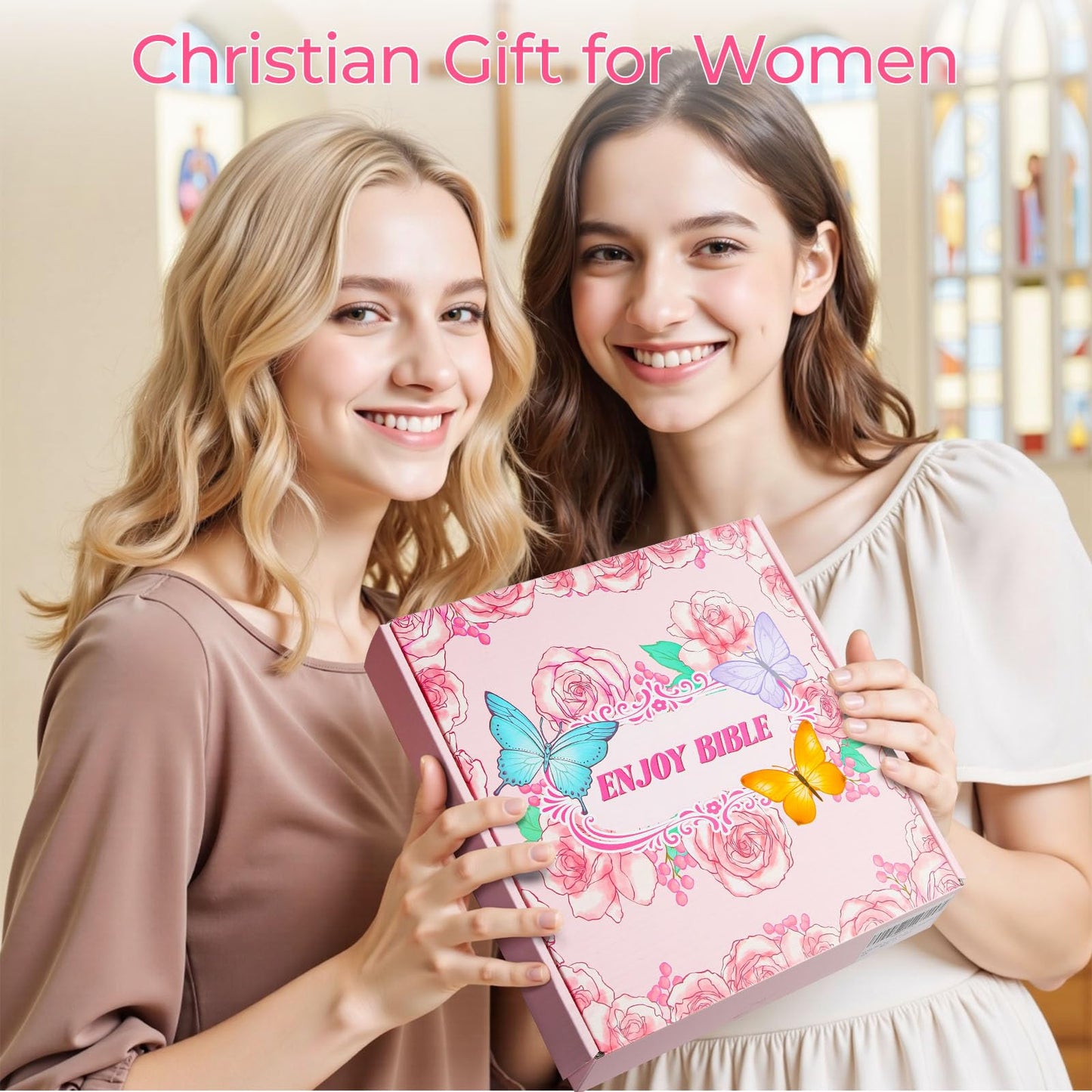 WOBAGMEN 76PCS Bible Study Supplies Kit for Women, Journaling Set with No Bleed Highlighters, Laminated Bible Tabs,Notebook, Quilted Pencil Case, Bible Accessories Set Beginner Christian Gifts