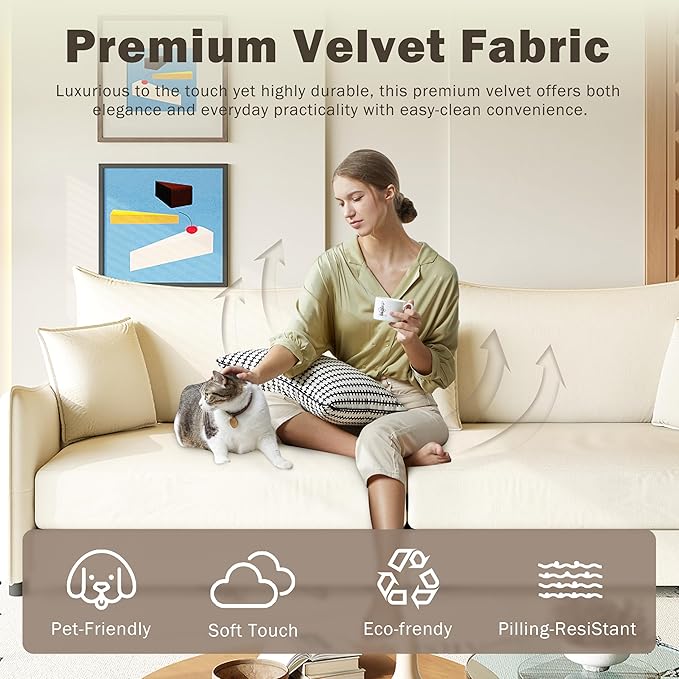 KEIKI 81.9" King Pull Out Sofa Bed, 3-in-1 Convertible Sleeper Sofa