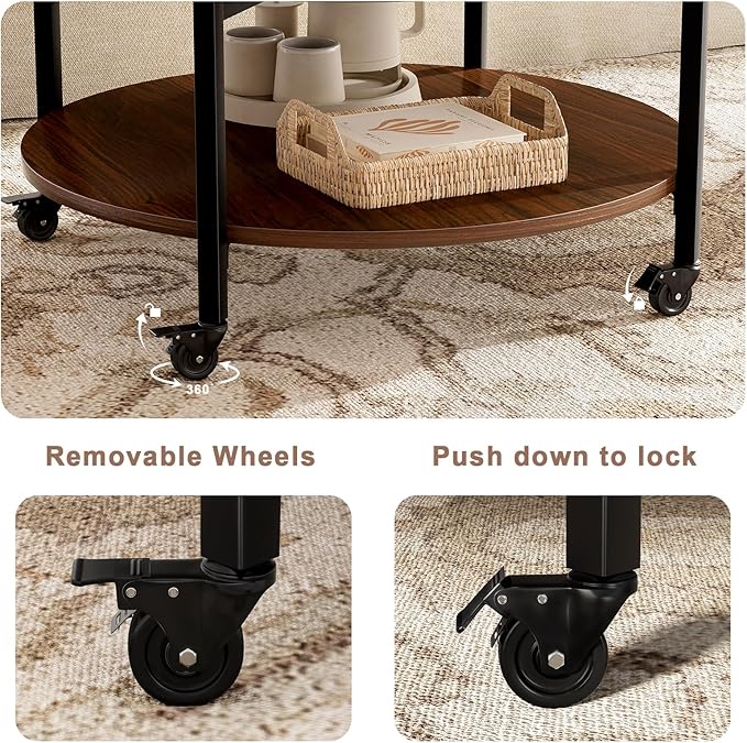 FABATO Round Lift Top Coffee Table