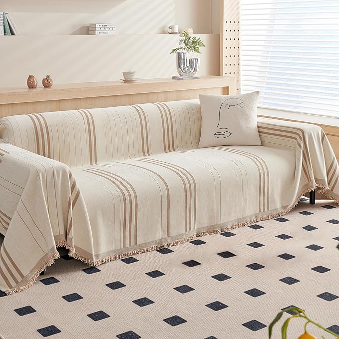 DREAMINGO Couch Cover Washable Chenille Sofa Protector