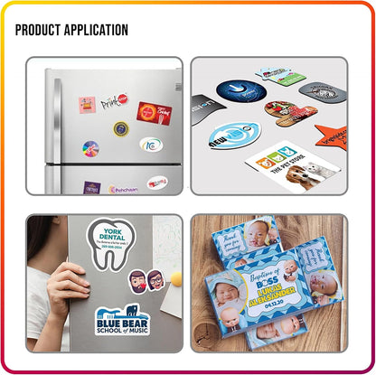 Magnetic Sheets with Adhesive Backing for Crafts, DIY 36 Pack. Strong Craft Magnets 4" x 6" to Make Flexible Magnet Self Sticky Tapes, Strips, Squares, Sheet for School Classroom Board, Fridge, Photos