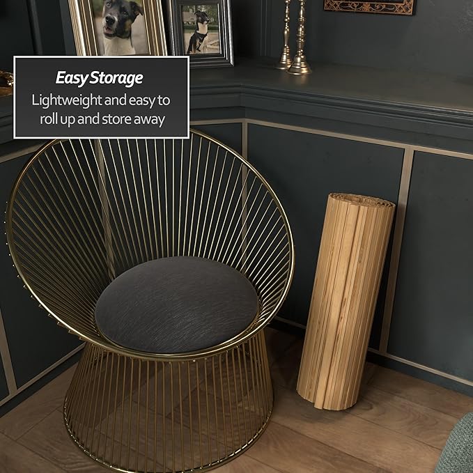 2 ft. Tall Reversible Bamboo Wave Screen