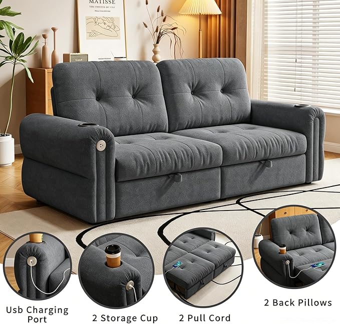 Convertible Couches, Queen Size Pull Out Sofa Bed