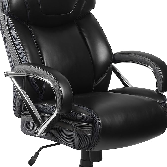 Flash Furniture HERCULES Series Big & Tall 500 lb. Rated Black LeatherSoft