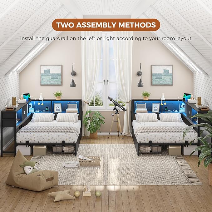 DICTAC Twin Corner Bed Frame
