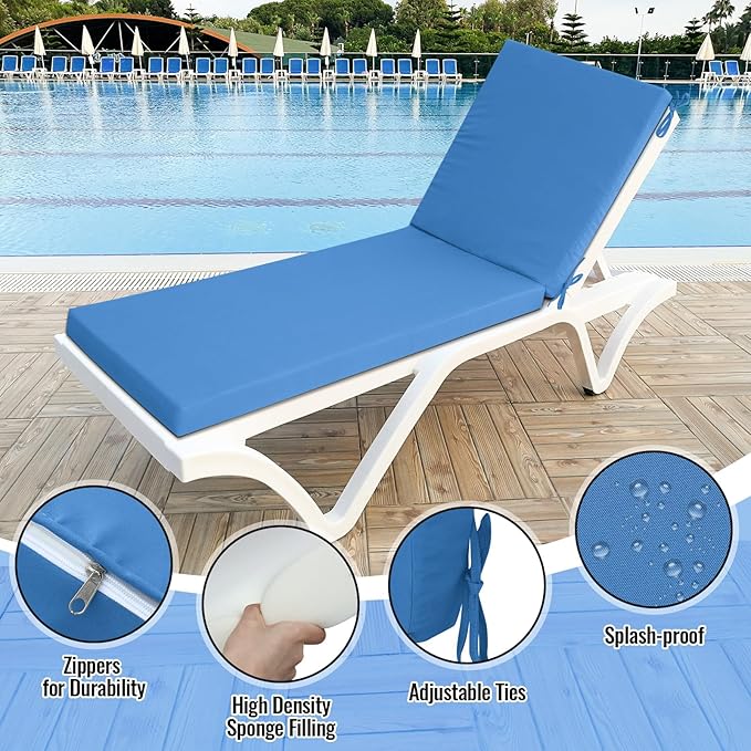Patelai 2 Set Outdoor Chaise Lounge Cushions