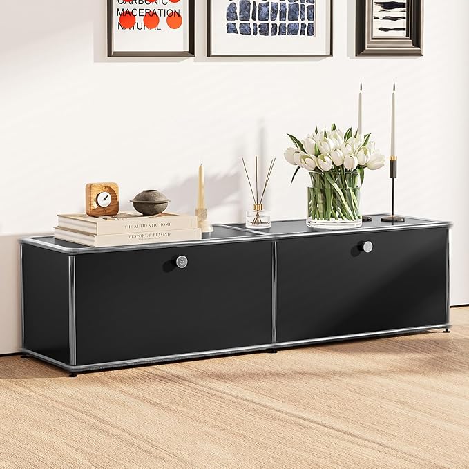 Modern Storage Cabinet Sideboard Versatile Free-Standing Organizer Cabinets
