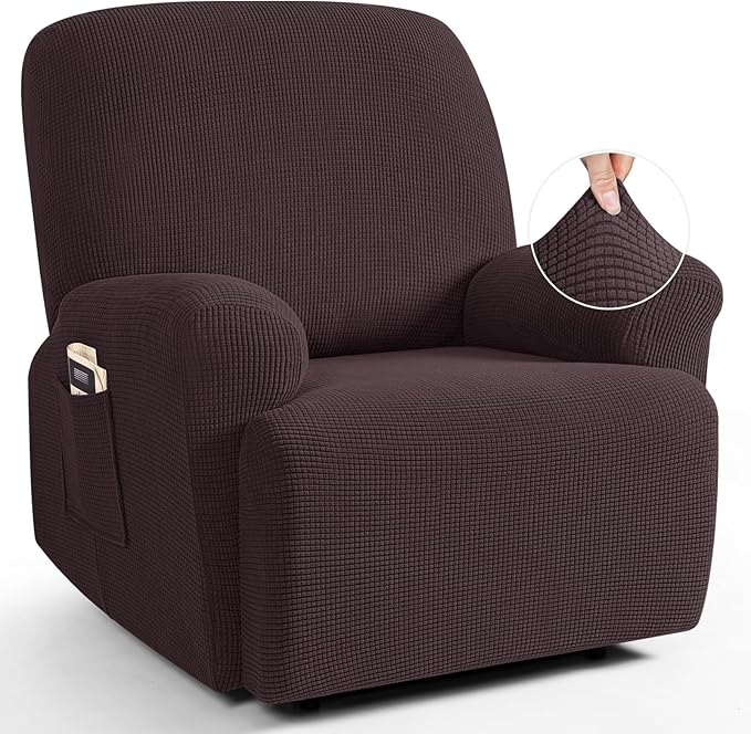 TAOCOCO Oversized Recliner Chair Covers, 1 Seater Streach Recliner Covers Soft