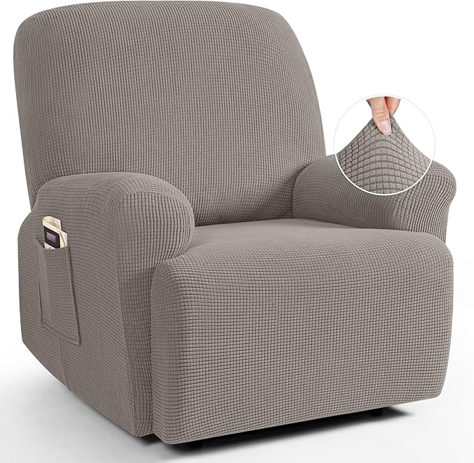 TAOCOCO Oversized Recliner Chair Covers, 1 Seater Streach Recliner Covers Soft
