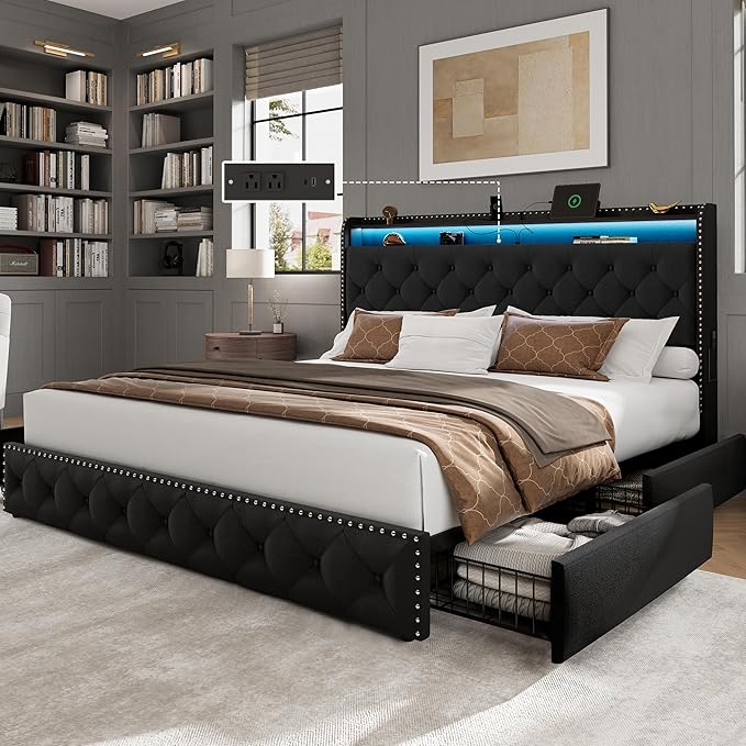 LARMACE King Size Bed Frame