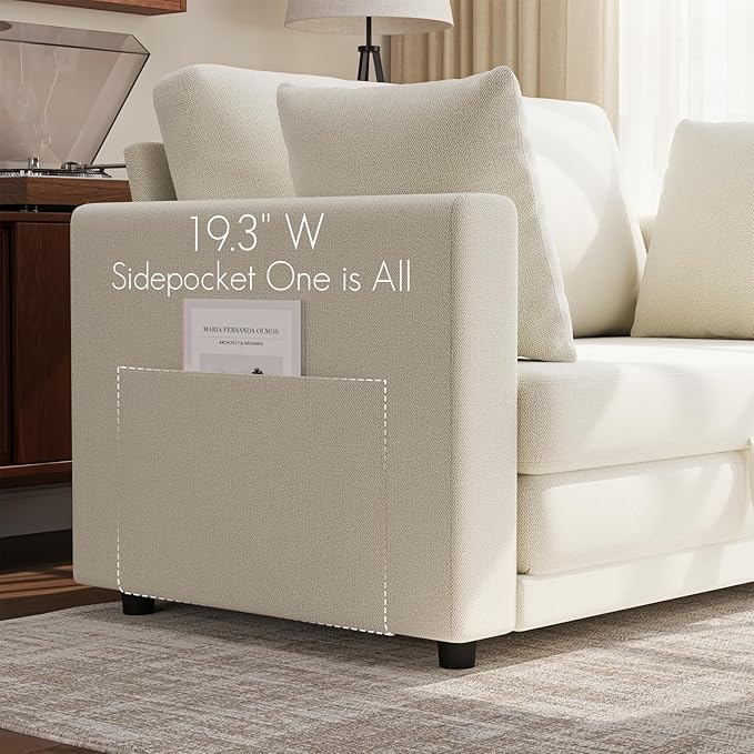 Convertible Sofa Bed, 2 in 1 Pull Out Loveseat Sleeper Sofa | 78.7” Folding