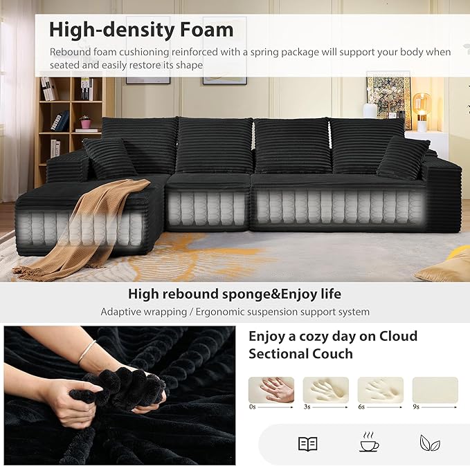 135" Cloud Sectional Couch
