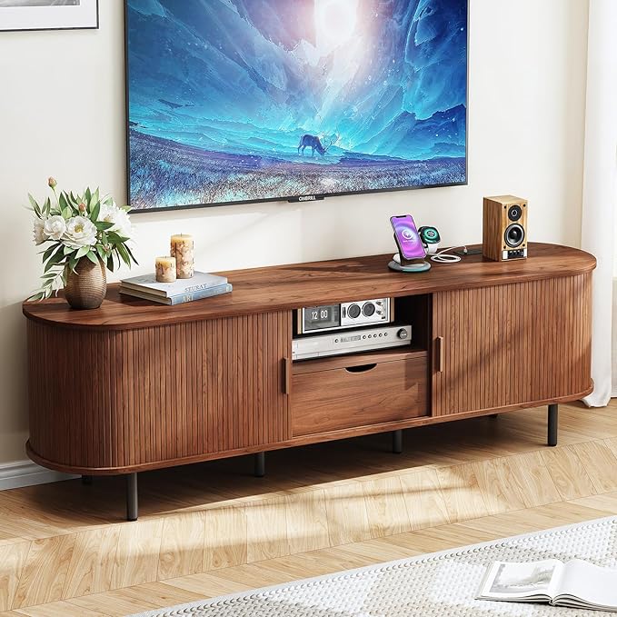 ONBRILL 69" TV Stand with Power Outlet