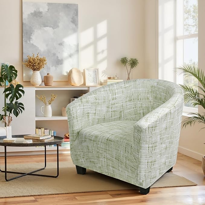 SearchI Club Chair Slipcover Stretch Barrel Chair Covers Printed Tub Chair