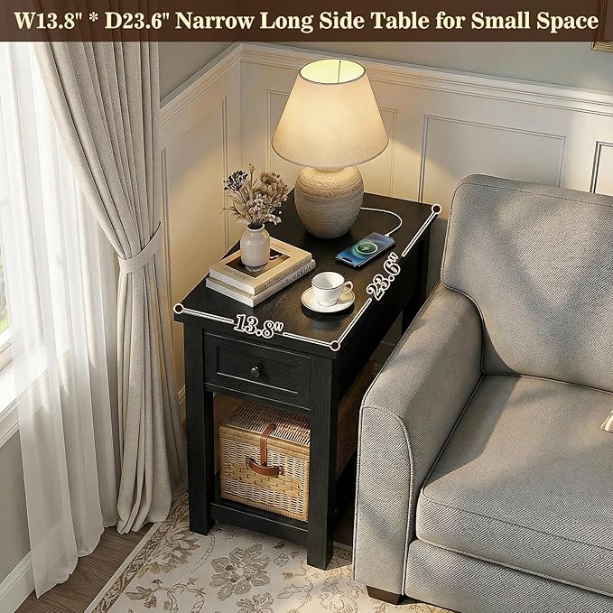 Armocity Narrow End Table Set of 2