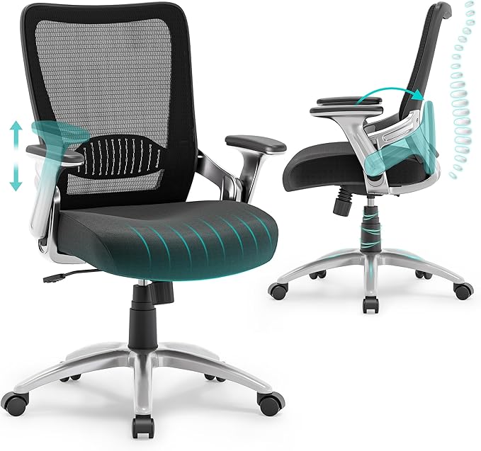 SUNNOW Office Chair, Ergonomic Computer Desk Chair, Sturdy Executive Task Chair