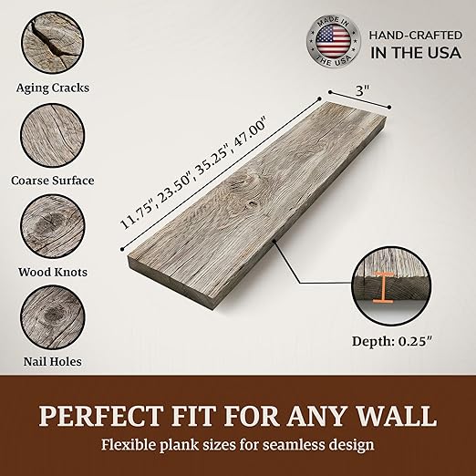 BARNWOODUSA Real Reclaimed Wood Planks