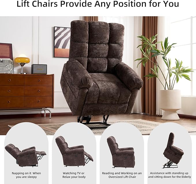 Oversized Power Lift Recliner Chair