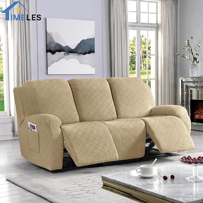 Timeles Recliner Covers for 3 Seater Reclining Couch Covers Sofa Slipcover