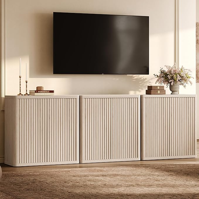 SICOTAS Buffet Cabinet with Storage 103.8" Sideboard Accent Modern Credenza