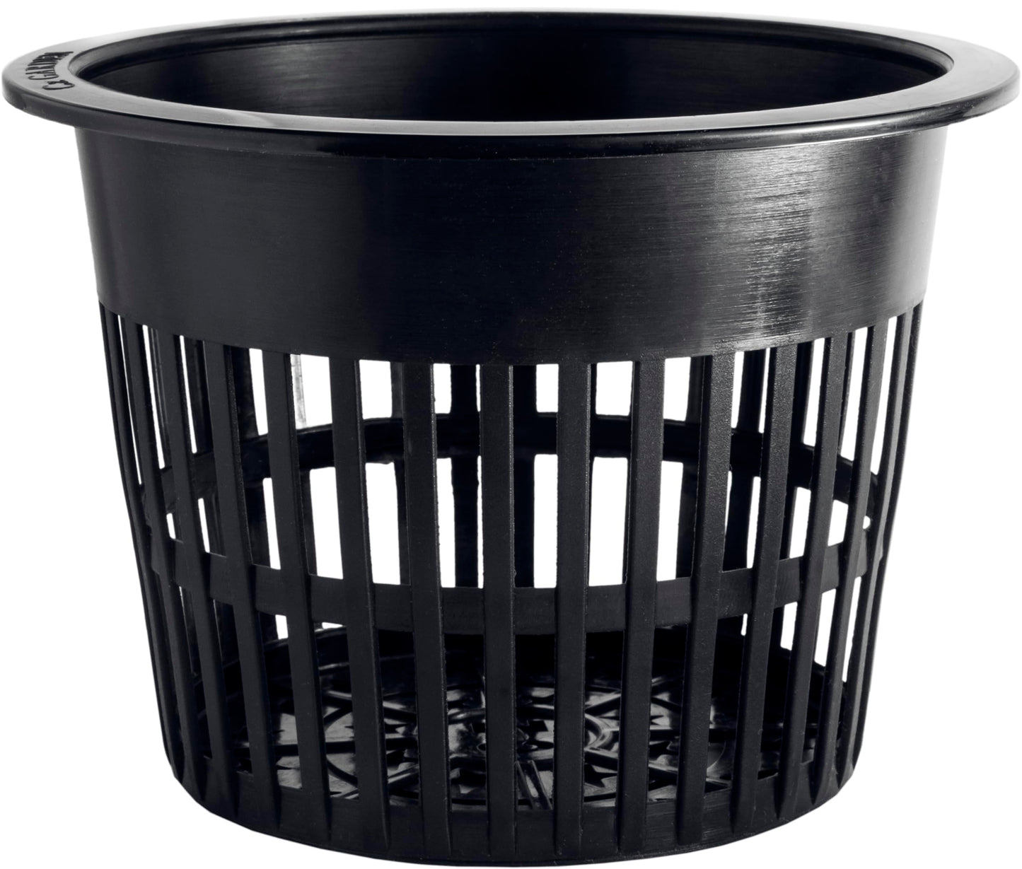 8 inch Net Pots Heavy Duty Round Cups Wide Rim Design - Orchids • Aquaponics • Aquaculture • Hydroponics Slotted Mesh (Cz Garden All Star 5 Pack Black)