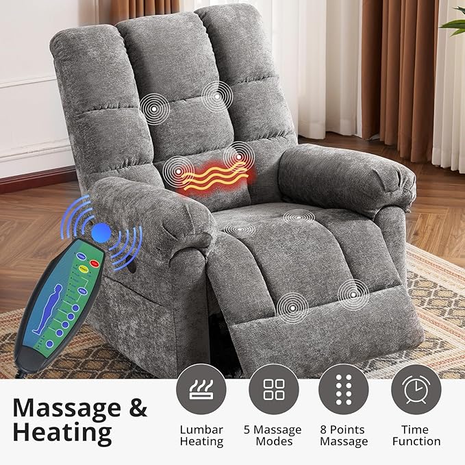 Oversized Power Lift Recliner Chair