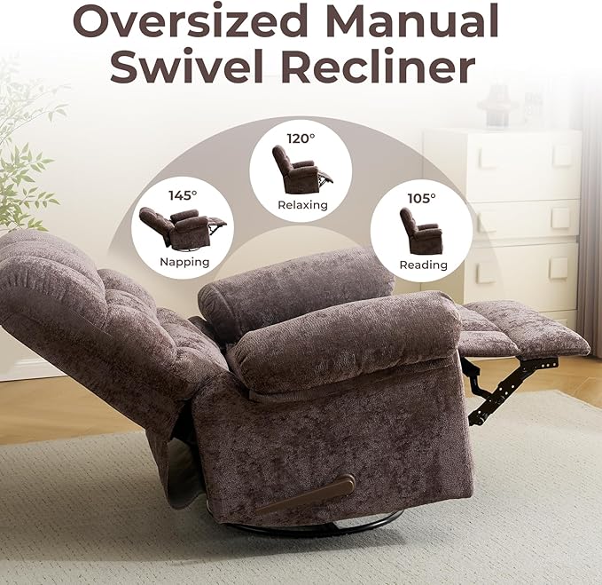 Oversized Swivel Rocker Recliner